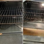 Before and After Oven Cleaning