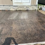Stamped patio
