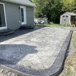 Stamped patio