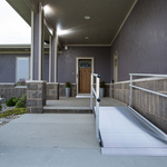 Portable Aluminum Ramp w/ Handrails in DE