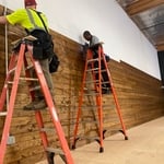 Pine T/G installation