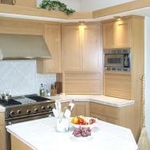 island view of kitchen