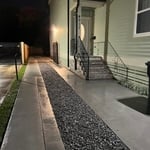 New Driveway with Gravel Accent