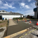 Concrete sidewalk