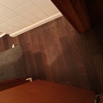 Finished bathroom floor