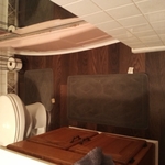 Finished bathroom floor