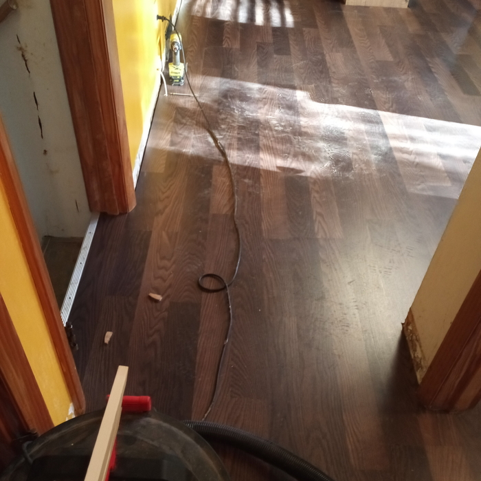 Finished Kitchen Floor Without Trim