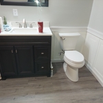 wainscoating / toilet install