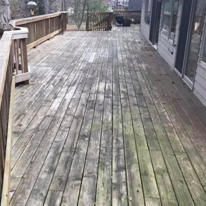 Deck cleaning