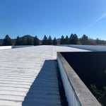 Metal Roof with membrane gutters