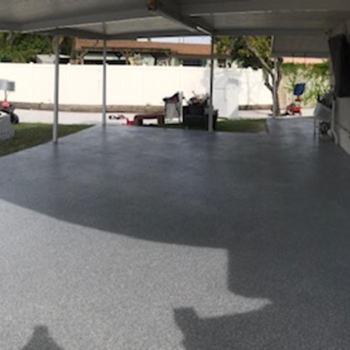 Exterior patio Flake Floor