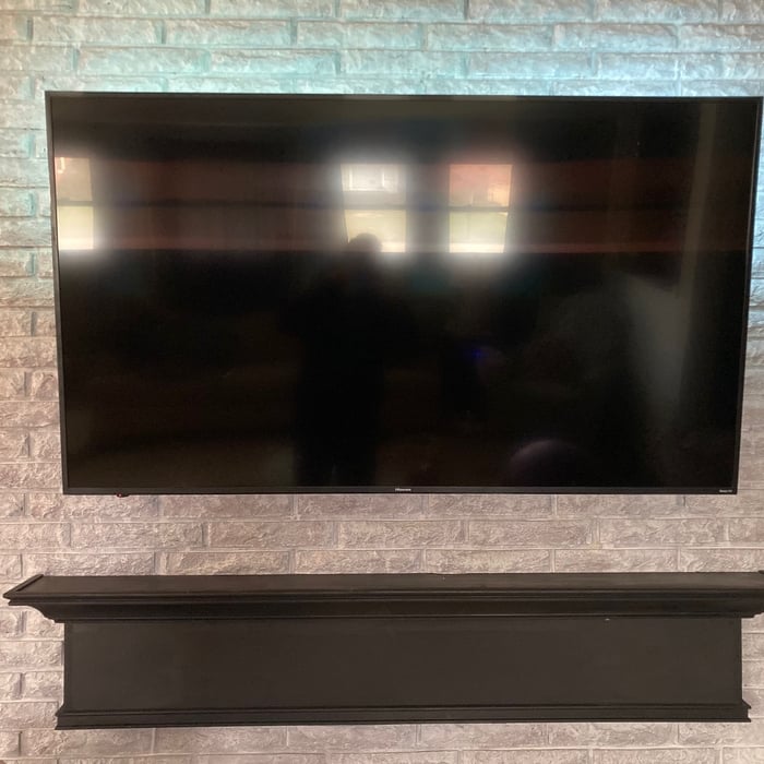 Mount TV and Mantel