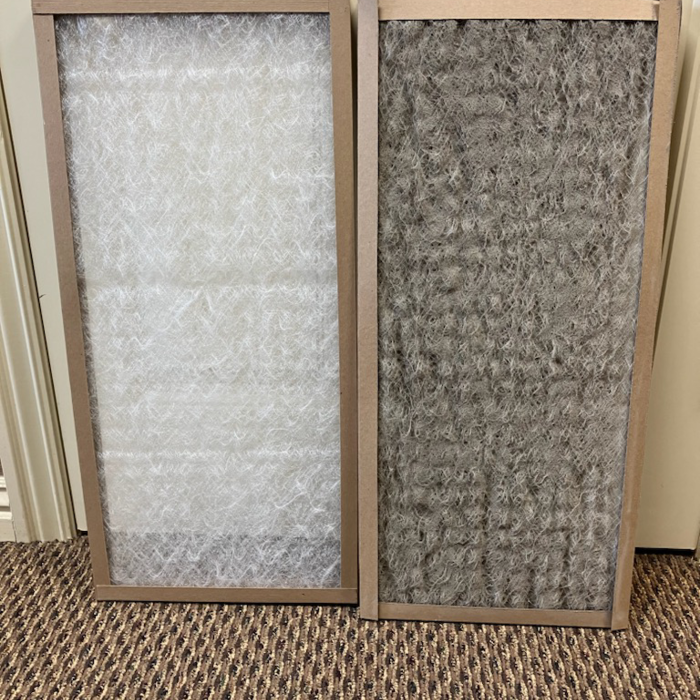 Dirty filter vs Clean filter