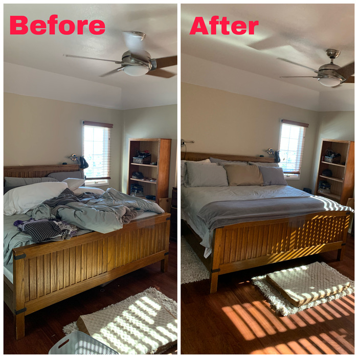 Bedroom Before vs After
