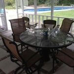 Paver and concrete patio