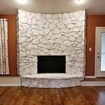 Whitewash Fireplace
