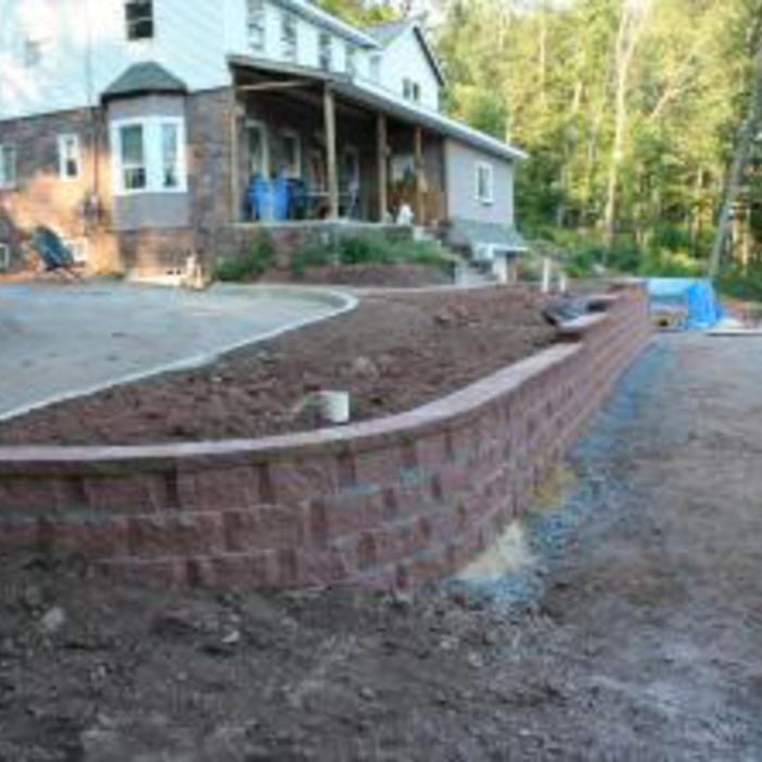 Opposite end of wall