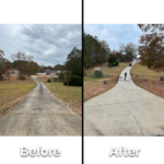 Power Washing Drive way Before/After
