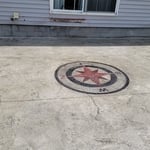 Stamp patio job