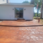 Stamp patio job
