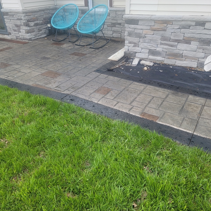Stamp patio job