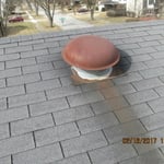 Deteriorating vent cap
