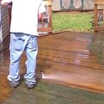 washing and staining decks fences