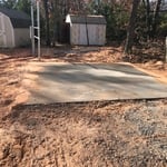 Concrete driveway