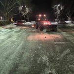 Parking lot snow