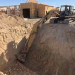 Tank hole in Perris, CA.