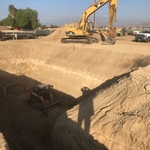 Tank hole in Perris, CA.