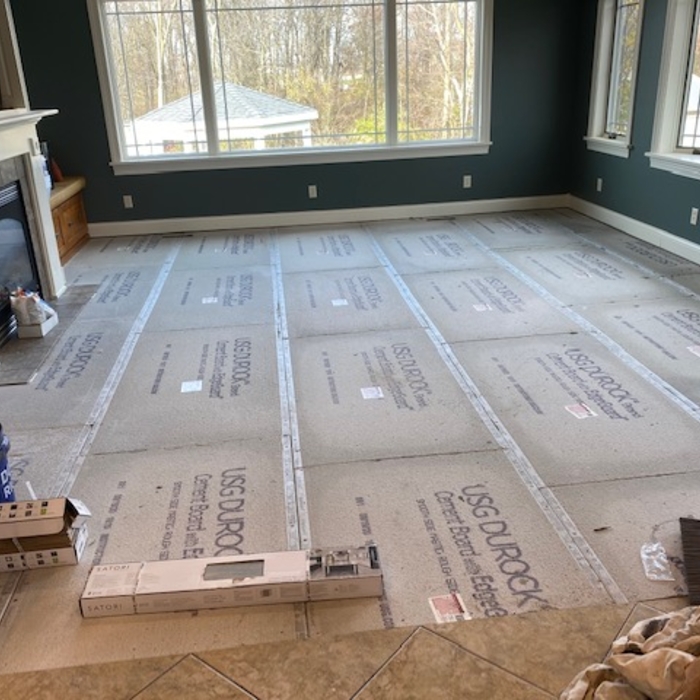 Interior Floor Install (Before)