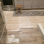 Heated kitchen floor