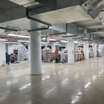 Polished Concrete in a warehouse