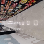 Polished Concrete in a supermarket