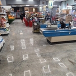 Polished Concrete in a supermarket