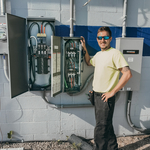 Service Panel and Manual Transfer Switch