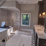 Custom master bathroom