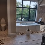 Custom master bathroom