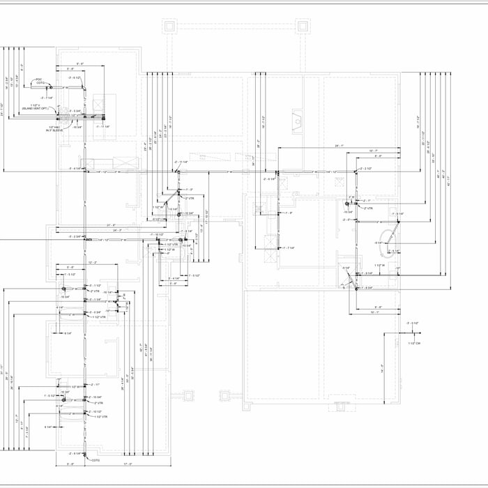 Underground waste drainage plan sheet