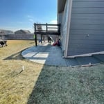 Stairs with patio install.
