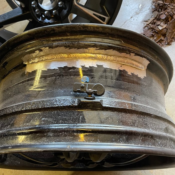 Aluminum wheel repair