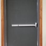 Commercial exit door