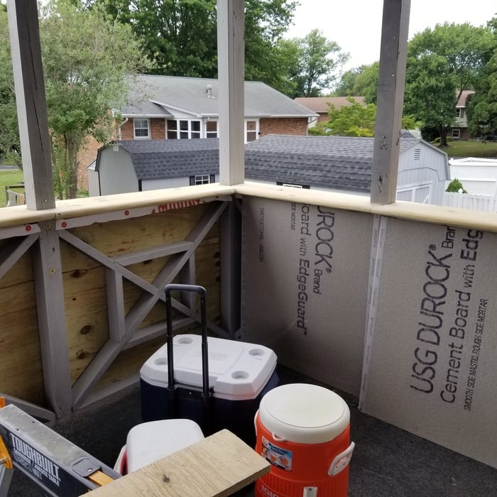 open porch renovation