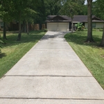 Mowing Driveway Area
