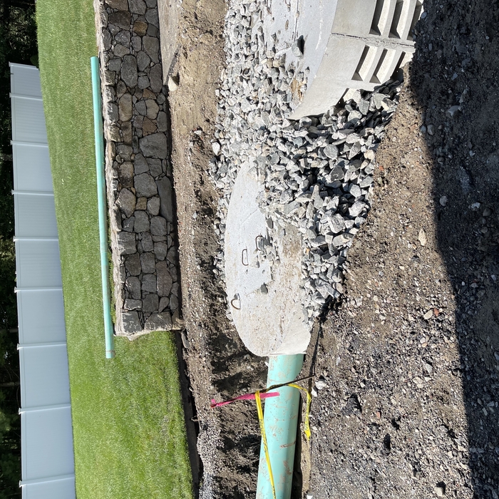 Installing new drainage system