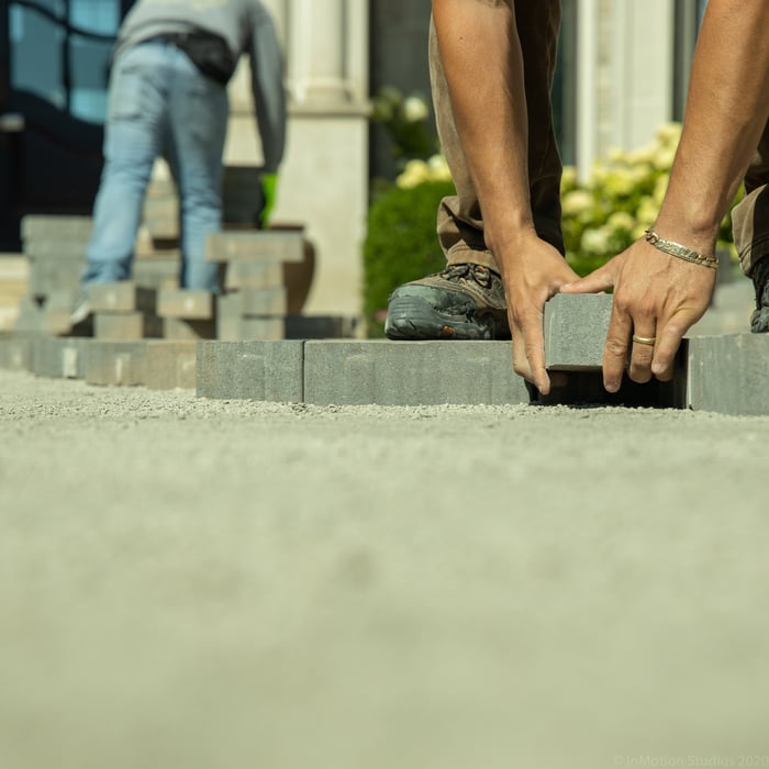 Close up of the working hands