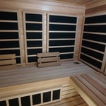 Upper/Lower Benches with Skirts in cedar