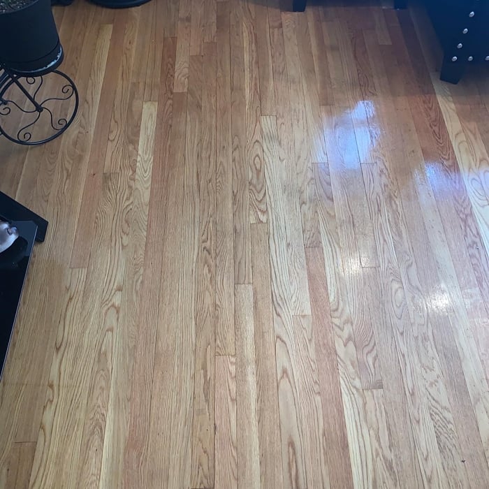 Wood floor cleaning - After