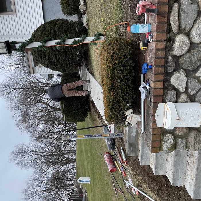 Hand rails install